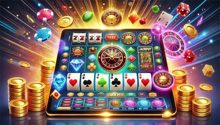 Ilustrasi pengalaman bermain sportsbook dan slot online di garittoto dengan perangkat mobile